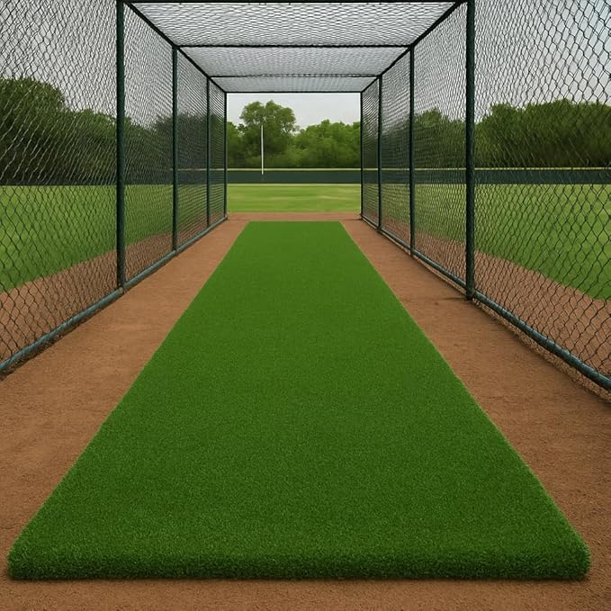 Ottomanson Artificial Turf Golf Hitting Mat 3' x 6'6" Indoor/Outdoor Waterproof Synthetic Fake Grass for Putting Practice Baseball Football Sports Gym Backyard, Custom Size 2' up to 30'-StrideForce Fitness