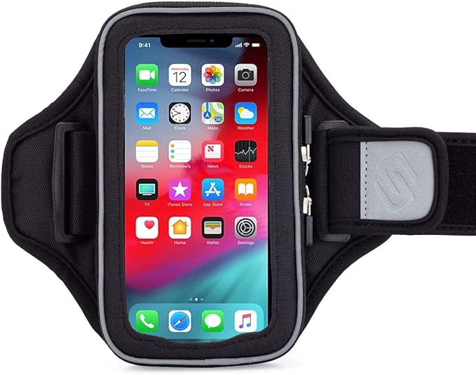 Sporteer Entropy E8 Running Armband - Compatible with iPhone 16 Pro Max, 16 Plus, 15/14 Pro Max, 16/15/14 Pro, iPhone 16/15/14, Galaxy S25+, S24+, S23+, Pixel, & Many More Mobile Phones - FITS Cases-StrideForce Fitness
