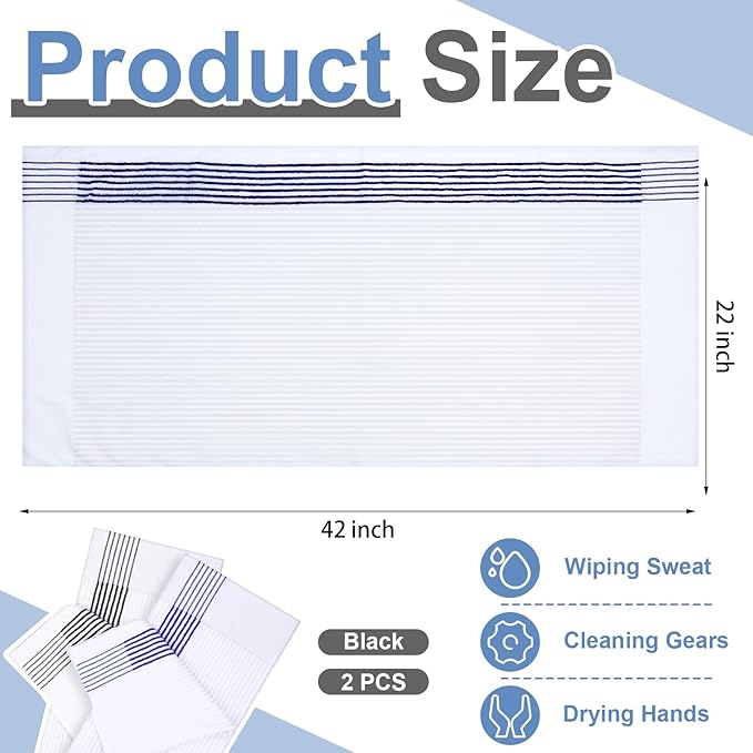 Mixweer Caddy Golf Towel 22" x 42" Large Caddy Towel Camping Sport Towels Cotton Soft Towels for Man Golf Lovers-StrideForce Fitness