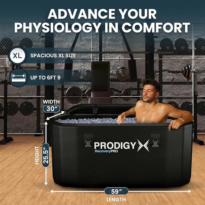 PRODIGYX Ice Bath Tub [XXL UPGRADED] For Athletes - Water Chiller Compatible - Cold Plunge - Outdoor, Portable, Inflatable - RecoveryPRO-StrideForce Fitness