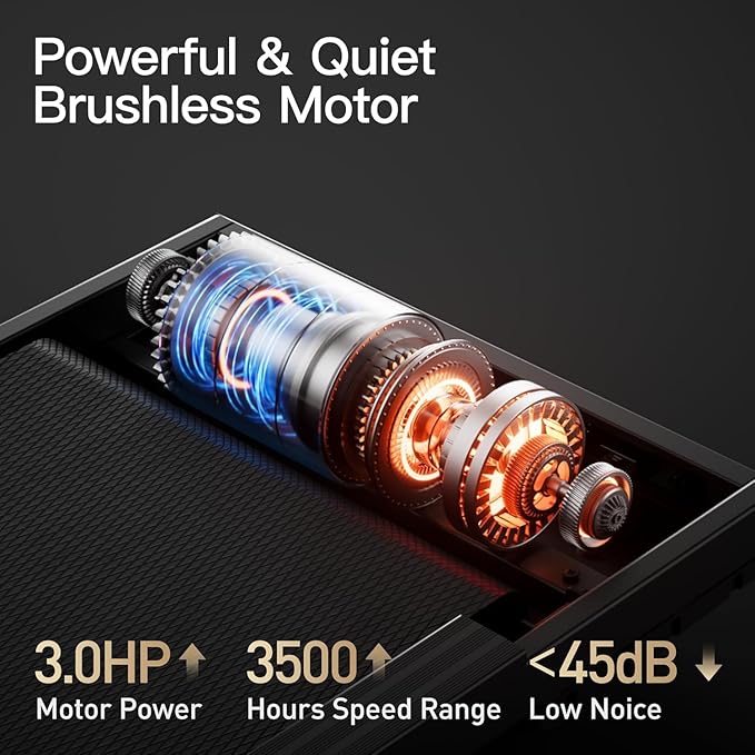 3-in-1 Portable Under Desk Treadmill, 17% Incline Walking Pad Treadmills for Home and Office, Folding Treadmill with 2.5 HP Quiet Brushless, 300 LBS Capacity-StrideForce Fitness