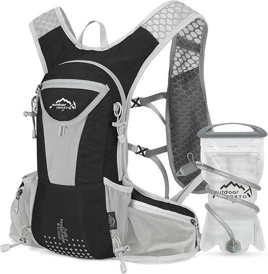 Hydration Pack Backpack, Lightweight Water Backpack with 2L Leakproof Hydration Bladder Daypack for Men Women,Running Hydration Vest for Outdoor Trail-StrideForce Fitness