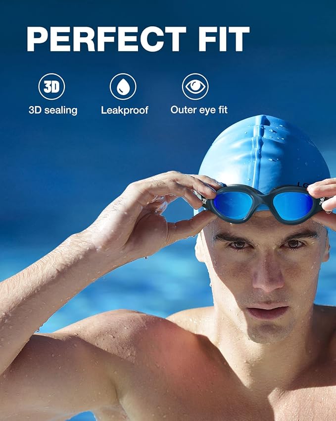 ZIONOR G1 Polarized Swimming Goggles for Unisex Adult Women Anti Fog 100% Anti UV Diving Goggles-StrideForce Fitness