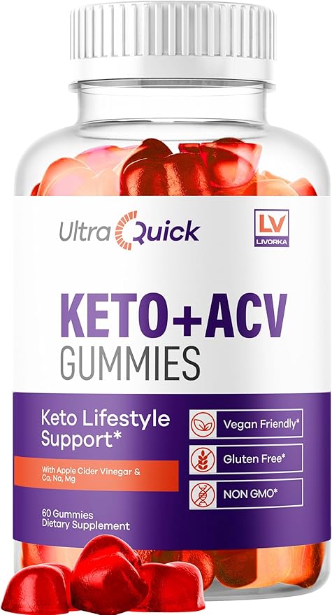 Ultra Quick Keto ACV Gummies - Ultra Quick Gummies, UltraQuick Keto Plus ACV Gummies, Ultra Quick Keto ACV Gummies Support, UltraQuick Keto ACV Gummies, UltraQuick, 60 Gummies for 1 Month-StrideForce Fitness