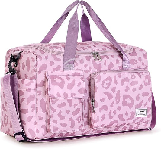 FIORETTO Women's Gym Duffle Bag with Shoes Compartment, 37L Capacity, Ideal for Travel, Gym, Sports, Duffel, Weekender-StrideForce Fitness