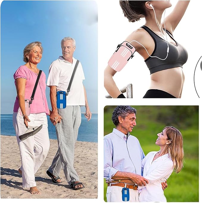 Running Armband, Cell Phone Purse Small Crossbody Bags for Women Men Kids Pouch for iPhone 15/14/13 pro/Plus/xs/xr/xs max, Galaxy S22 Ultra and More-StrideForce Fitness