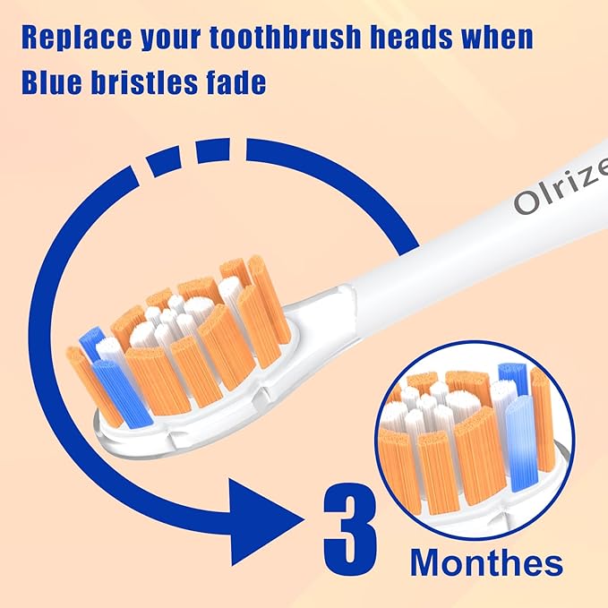 Replacement-Heads for Philips-Sonicare,Toothbrush-Heads for Sonicare Brushes Replacement A3 C2 C3 G2 G3 Click-On Handle,Medium Bristles Electric-Toothbrush-Heads,8 Pack