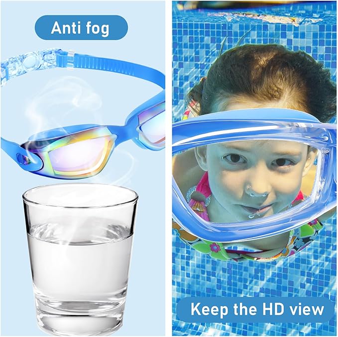 Konohan 10 Pack Swim Goggles Bulk for Kids adult Pool Goggles Anti Fog Silicone No Leak Swimming Glasses for Men Women Youth-StrideForce Fitness