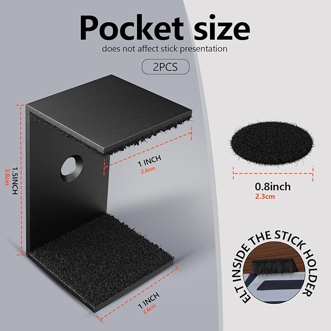 Hockey Stick Display Holder Wall Mount, Hockey Stick Storage Rack, Ice Hockey Stick Hangers for Hockey Room Decor Boys, Supports Vertical、Diagonal、Horizontal Display- Black-StrideForce Fitness