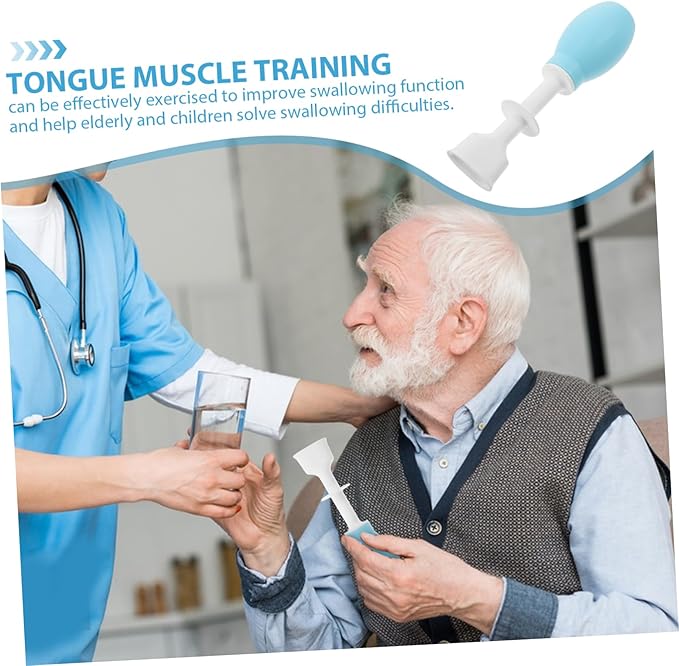 Tongue Muscle Trainer for Speech Therapy – Suction Device Oral Muscle Exerciser for Children and Elderly – Jaw Trainer for Swallowing and Language Development