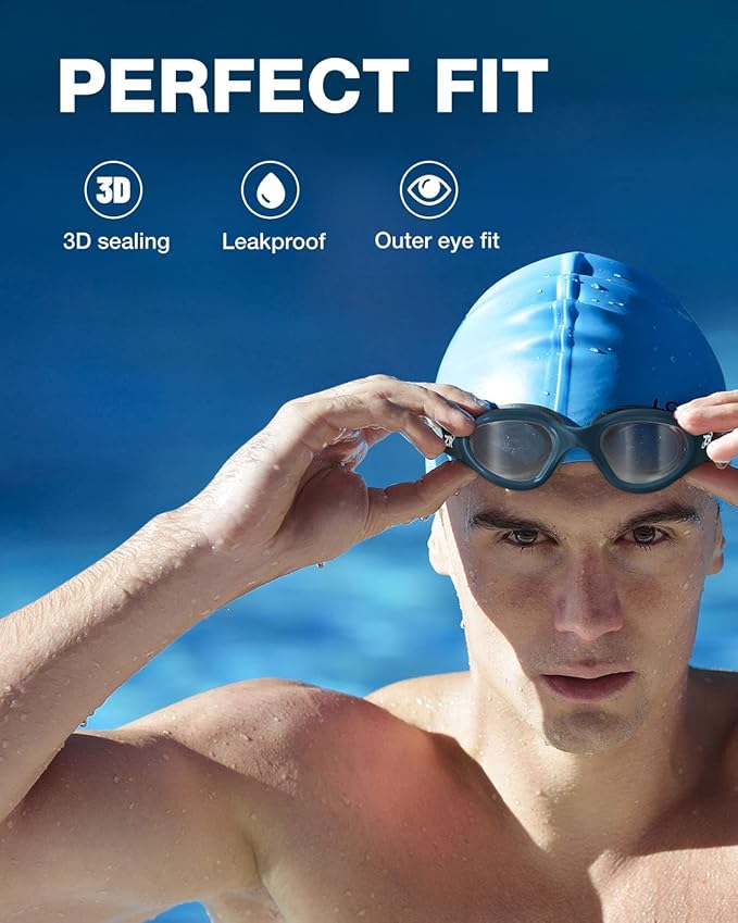 ZIONOR G1 Polarized Swimming Goggles for Unisex Adult Women Anti Fog 100% Anti UV Diving Goggles-StrideForce Fitness