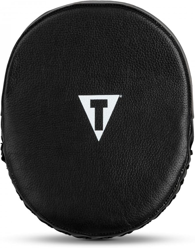 Title Boxing Punch Mitts 2.0, Black - Boxing Pads, Muay Thai Pads, MMA Equipment, Kickboxing - 6.5*6*1"-StrideForce Fitness