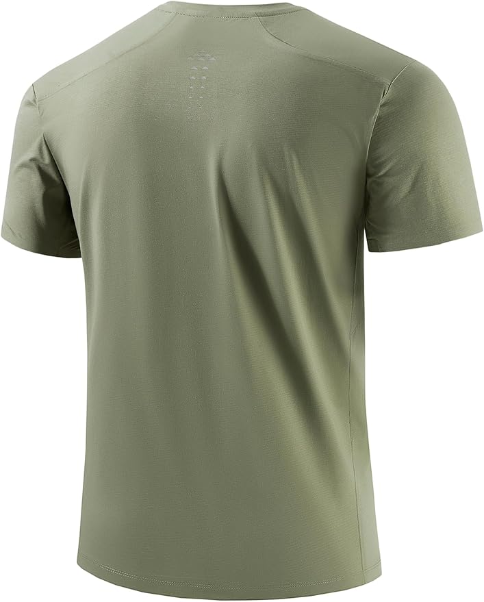 Mens Seamless Workout T-Shirts Lightweight Moisture Wicking Running Hiking Camping Tennis Pickleball Shirts for Men-StrideForce Fitness