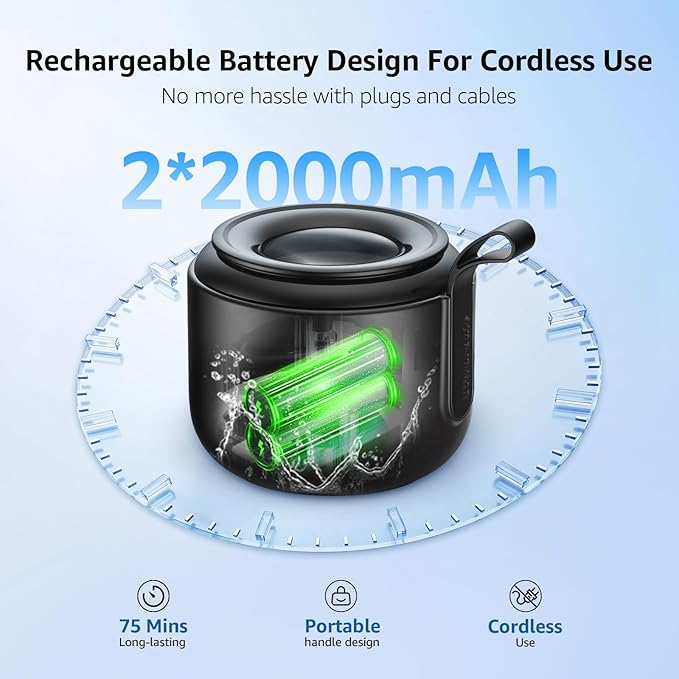 Ultrasonic Retainer Cleaner Machine: 48kHz Rechargeable Cordless Denture Cleaner - Waterproof Ultrasonic Jewelry Cleaner - 200ML Dental Cleaning Pod for Mouth Guard, Aligner