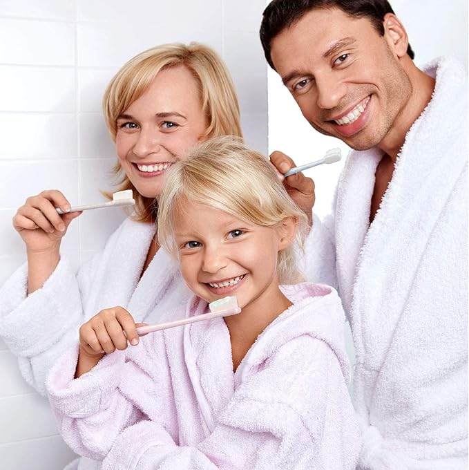 8-Pack BREVI Nano Toothbrush, Nordic-Inspired, Ultra-Fine Soft Bristles, Wave Bristle, Sensitive Teeth & Gums