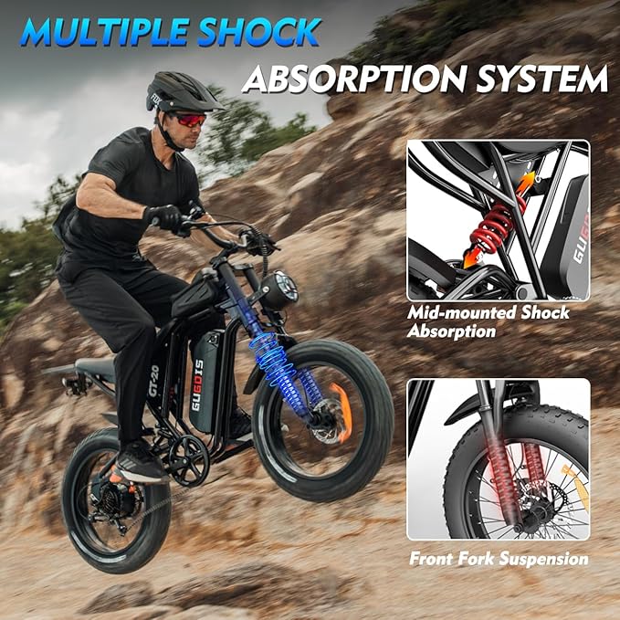 Electric Bike for Adults, Powerful 750W/ 1000W Peak Motor,Up to 25/30MPH, Max 25-45 Miles Long Range, 748.8/624 Wh Removable Battery,Ebike for Mountain,Snow,Sand,Road,Commuter-StrideForce Fitness