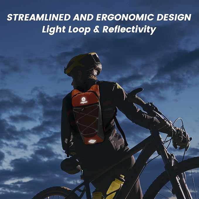 Nepest Hydration Backpack with 2L Water Bladder for Cycling, Water Backpack for Hiking Running, Lightweight Hydration Pack, Grey-StrideForce Fitness