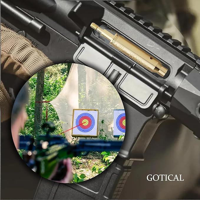 GOTICAL Archery Crossbow Bow Arrow Red Laser Sighting Tool Boresighter Bore Sight-StrideForce Fitness