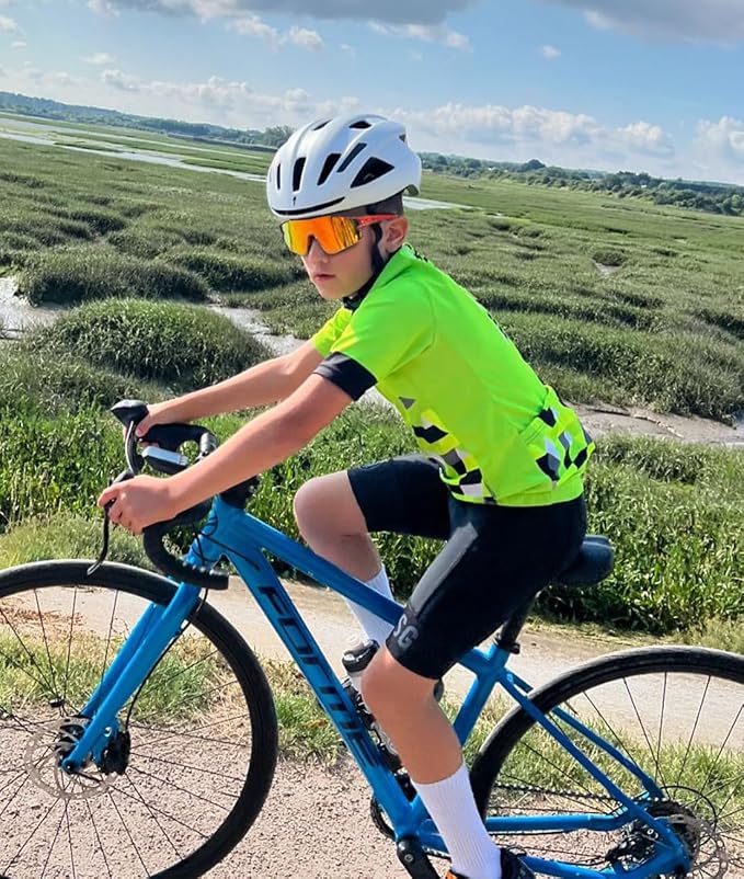 Kids Baseball Sunglasses for Boys Girls Youth Softball Cycling Sports Sunglasses UV400 Protection Age 5-12-StrideForce Fitness