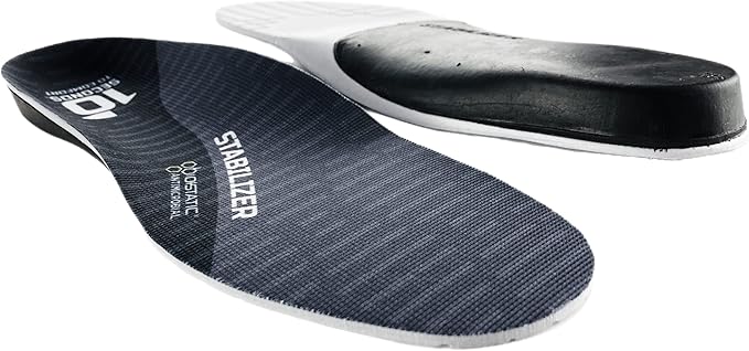 10 Seconds Stabilizer Insole, Medium Corrective Arch, Soft Support, Designed for Instability and Low-Profile Footwear, Deep Heel Cup, Anti Odor and Blister Topper (M 9.5/10.5, W12)-StrideForce Fitness