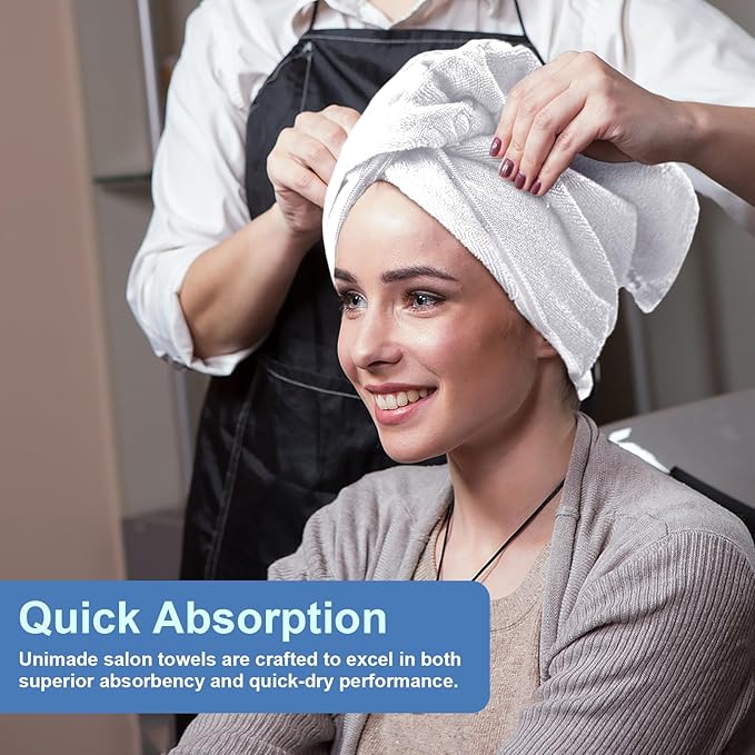 24 Pack Hand Towels Set - Highly Absorbent and Quick Drying Microfiber Gym Towels, Premium Wash Cloths for Bathroom, Salon, Gym, Shower, Hotel, and Spa - 16x27 inch (White)-StrideForce Fitness