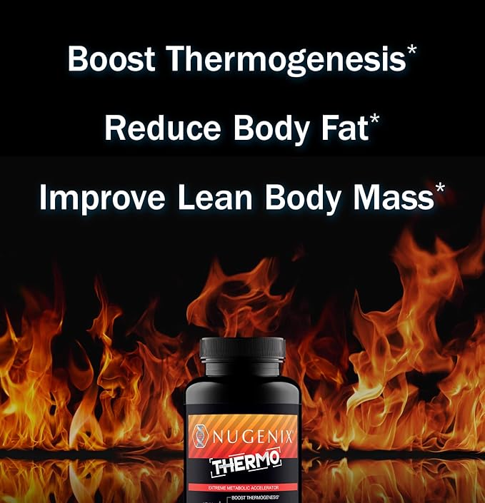 Nugenix Thermo - Thermogenic Fat Burner Supplement Pills for Men, Extreme Metabolic Accelerator, 120 Count-StrideForce Fitness