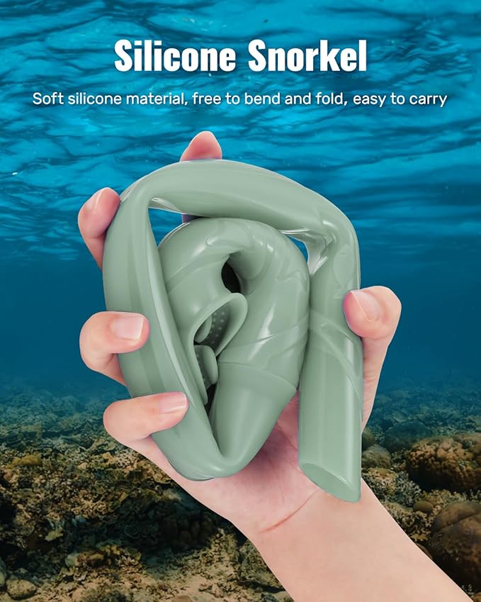 W WSTOO Adults Diving Snorkel Breathing Tube Silicone Flexible Foldable Snorkel Anti-Drop for Freediving Swim Training,Diving and Scuba Diving,Easy to Carry for Travel-StrideForce Fitness