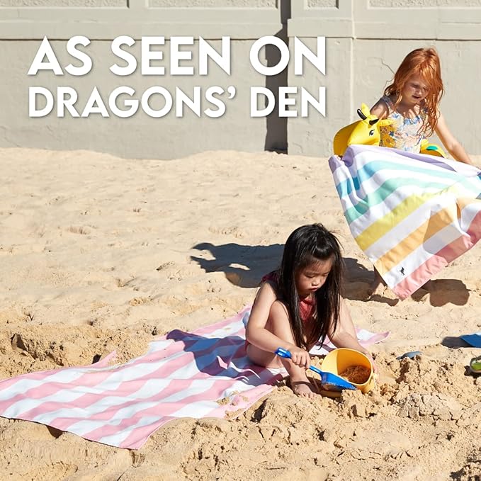 Dock & Bay Quick Drying Towel - for Sports & Gym - Compact, Lightweight - 100% Recycled - Includes Bag - Cabana - Tulum Blue, Medium (130x70cm, 51x27)-StrideForce Fitness