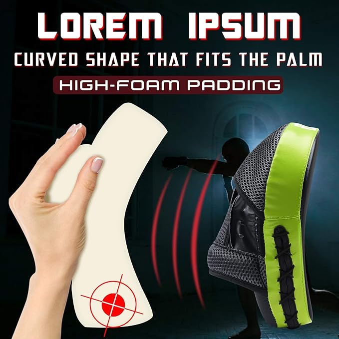 Boxing and MMA Punching Mitts - Hook & Jab Pads, Focus Punch Mitts, Target Focus Pads, and Kick Shield for Muay Thai Training-StrideForce Fitness