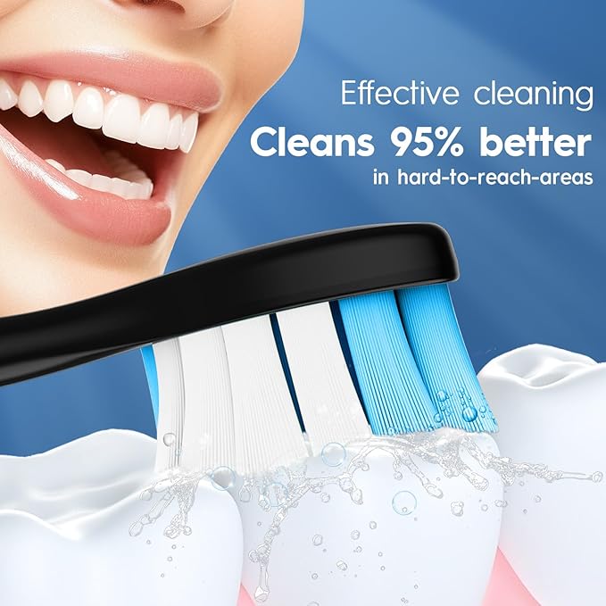 Replacement Brush Heads Compatible with Philips Sonicare ProtectiveClean 4100, 5300, 5100, 6100 ExpertClean 7500 DiamondClean 9300 Electric Sonic Toothbrush Handle C2 G2 C3 G3 W3 Brush,12 Pack