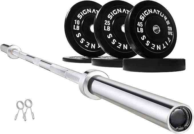 Olympic Bumper Plates Set, 2" Weight Plates for Strength Training & Weightlifting, Paris or Set or Set with Barbell, Multiple Options-StrideForce Fitness