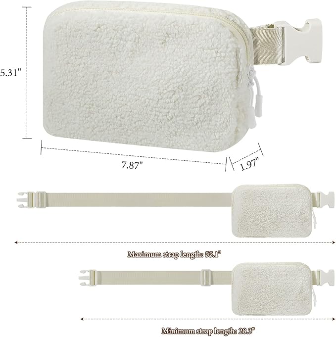 MoKo Fanny Packs for Women Men, Fashion Running Waist Packs, Crossbody Mini Bag Fanny Pack Belt Bag with Adjustable Strap for Running Outdoors Workout Travel Hiking Cycling-StrideForce Fitness