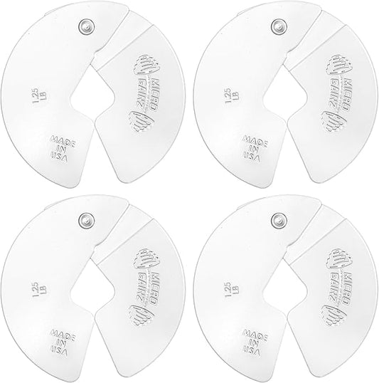 Micro Gainz Dumbbell Fractional 1.25lb Weight Plate, Ideal for Micro Loading, (Choose Color) 4 Piece Fractional Weight Plates, Designed for Dumbbell Training, Made In USA-StrideForce Fitness