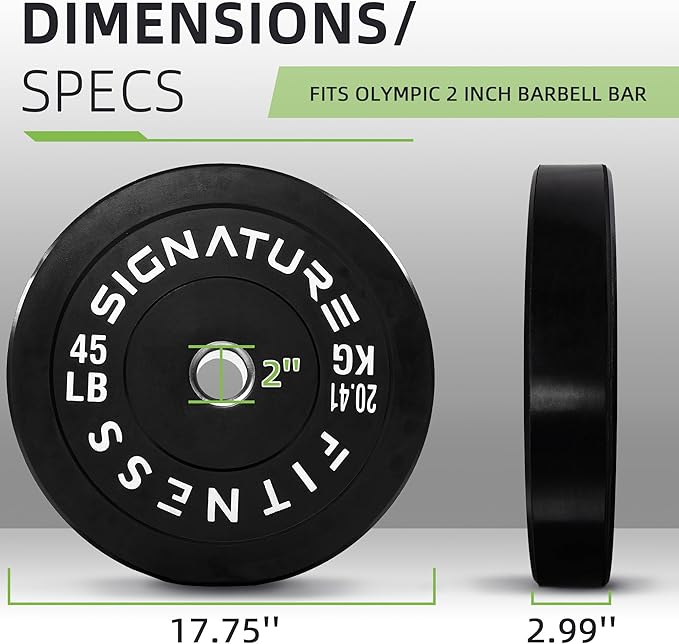 Olympic Bumper Plates Set, 2" Weight Plates for Strength Training & Weightlifting, Paris or Set or Set with Barbell, Multiple Options-StrideForce Fitness