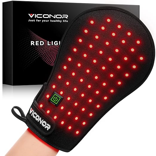 Red Light Therapy Device for Hands, Infrared-Light-Therapy-Gloves Finger Wrist, Led Near Infrared Carpal Tunnel-StrideForce Fitness