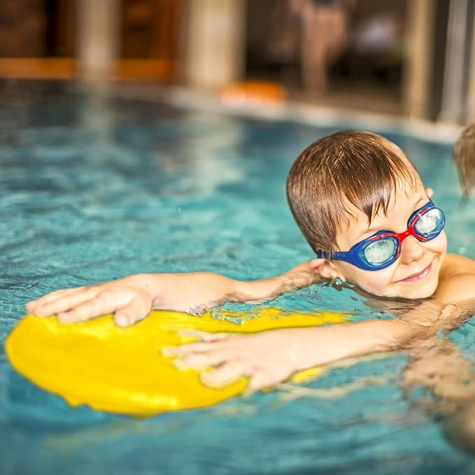 Junior Kickboard Buoy for Youth Children & Toddlers Swimming Aid & Exercise Training Board for Kids to Learn to Swim with Kick Boards in Pool BPA Free-StrideForce Fitness