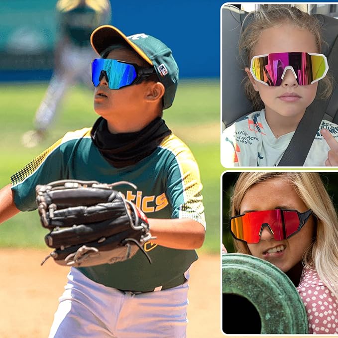 MALIDAK Sports Sunglasses for Mens Women Youth Baseball Sunglasses UV400 Protection Men Cycling Glasses-StrideForce Fitness