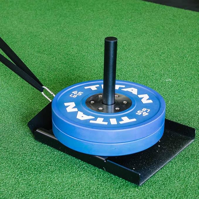 Titan Fitness Power Speed Training Sled with 14.5ft Leash, 500 LB Capacity, Weighted Drag or Pull Sled for Speed, Agility, and Strength Training-StrideForce Fitness