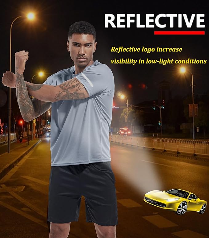 Boyzn 1, 3, 5 or 7 Pack Men's Workout Running Shirts, Dry Fit Moisture Wicking T-Shirt, Gym Athletic Short Sleeve Tee Shirts-StrideForce Fitness