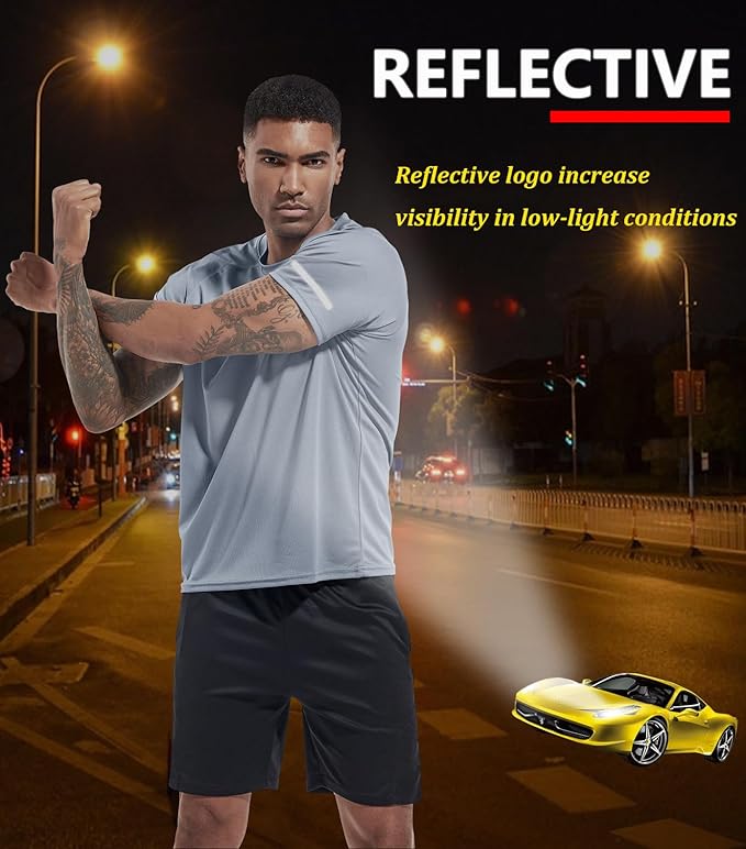 Boyzn 1, 3, 5 or 7 Pack Men's Workout Running Shirts, Dry Fit Moisture Wicking T-Shirt, Gym Athletic Short Sleeve Tee Shirts-StrideForce Fitness