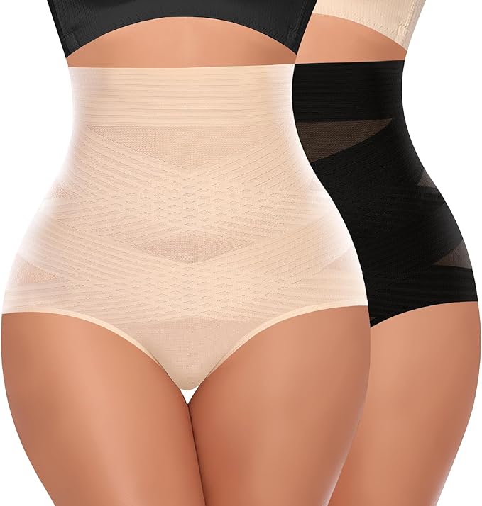 Tummy Control Shapewear Panties for Women High Waisted Body Shaper Slimming Shapewear Underwear Girdle Panty-StrideForce Fitness