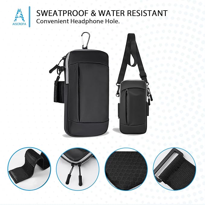 Phone Holder Arm Bands for Running Armband Small Crossbody Bags for Women Kids,iPhone 15 14 13 12 11 Pro Max Xs Xr X 6 7 8 Plus SE Mini Galaxy Ultra Edge S24 S23 Note-StrideForce Fitness