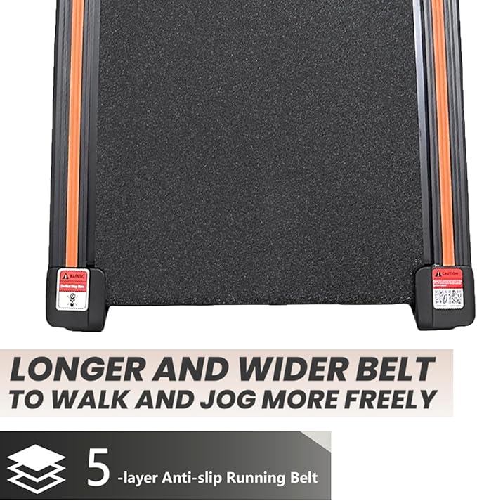 Foldable Treadmill with Incline Treadmill with Home Removable Desk Workstation 3.0 HP 3 in 1 Folding Small Compact Walking Treadmills 300 Lbs Capacity for Home Office-StrideForce Fitness