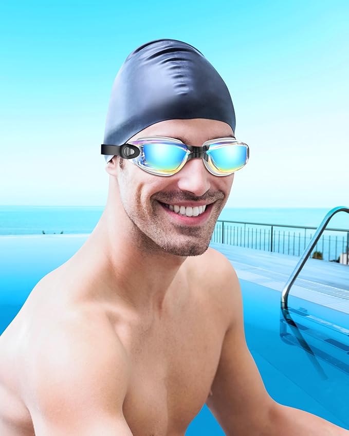 Aegend Swim Goggles, Swimming Goggles No Leaking Full Protection Adult Men Women Youth-StrideForce Fitness