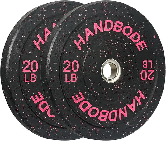 2-Inch Bumper Plates High Bounce, Olympic Weight Plate Set 45/100/160/190/260/300lb, Barbell Weight Plates Set for Home Gym, Colored Weights Rubber Strength Training Plate for Weight Lifting-StrideForce Fitness