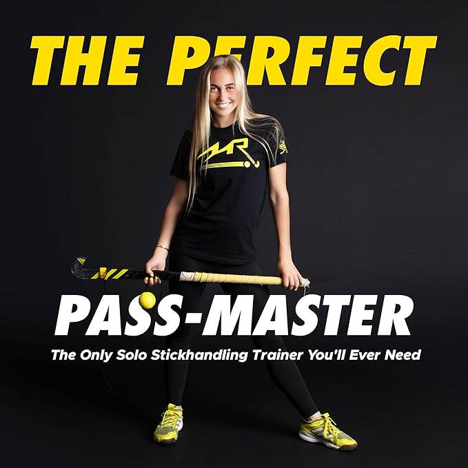 LLC - Hockey Trainer, Professional Field Hockey Ball for Solo Hockey Training, Off-Field Speed Training System, Hockey Stick Handling Balls, Portable with Sturdy Bungee Line, 1 Count-StrideForce Fitness