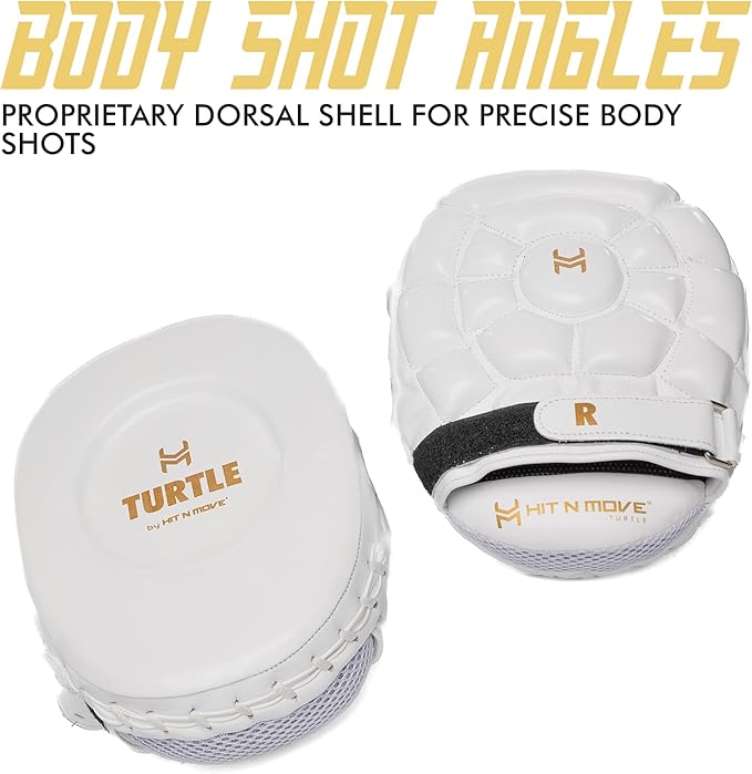 HIT N MOVE Turtle Boxing Mitts and Pads Suitable for Boxing Gloves Men, Boxing Equipment, MMA Gloves Men, UFC Gloves, Boxing Mitts Leather, Training Gear for Athletes, High-Performance Focus Mitts-StrideForce Fitness