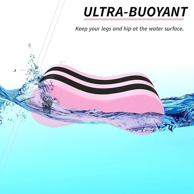 Sunlite Sports EVA 5-Layer Pull Buoy Leg Float - Pool Training Aid, Legs and HIPS Support for Adults, Kids, and Beginners, for Swimming Stroke-StrideForce Fitness