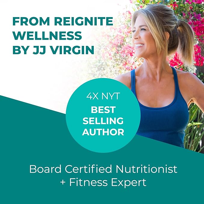 Reignite Wellness by JJ Virgin | Vanilla Plant-Based All-in-One Shake | Plant Protein Powder, Vitamins, Minerals, Greens & Aminos | 22g of Plant Protein | 30 Servings-StrideForce Fitness