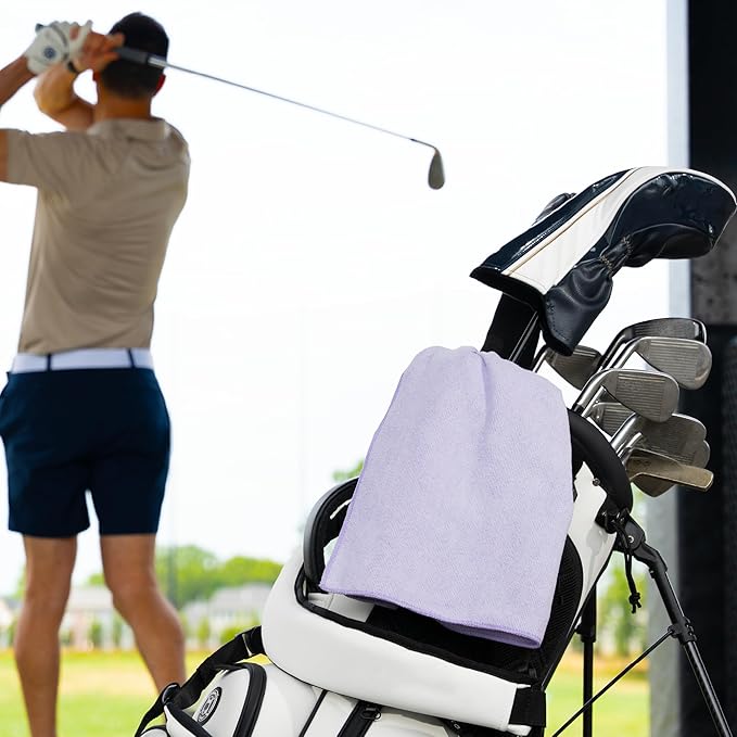 S&T INC. Microfiber Gym Towels, Yoga Towel for Home and Gym Bag, 16 Inch x 27 Inch, 6 Pack-StrideForce Fitness